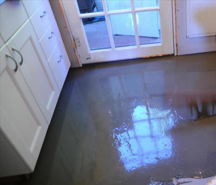 Kitchen With Standing Water